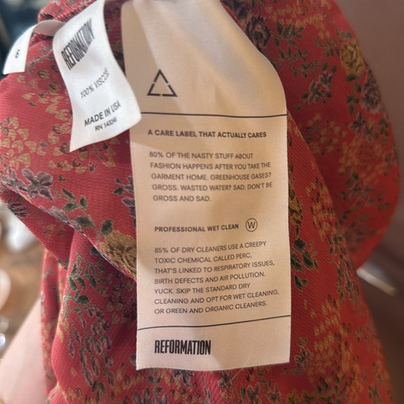 REFORMATION Floral Deep V Maxi Dress - Picture 6 of 6